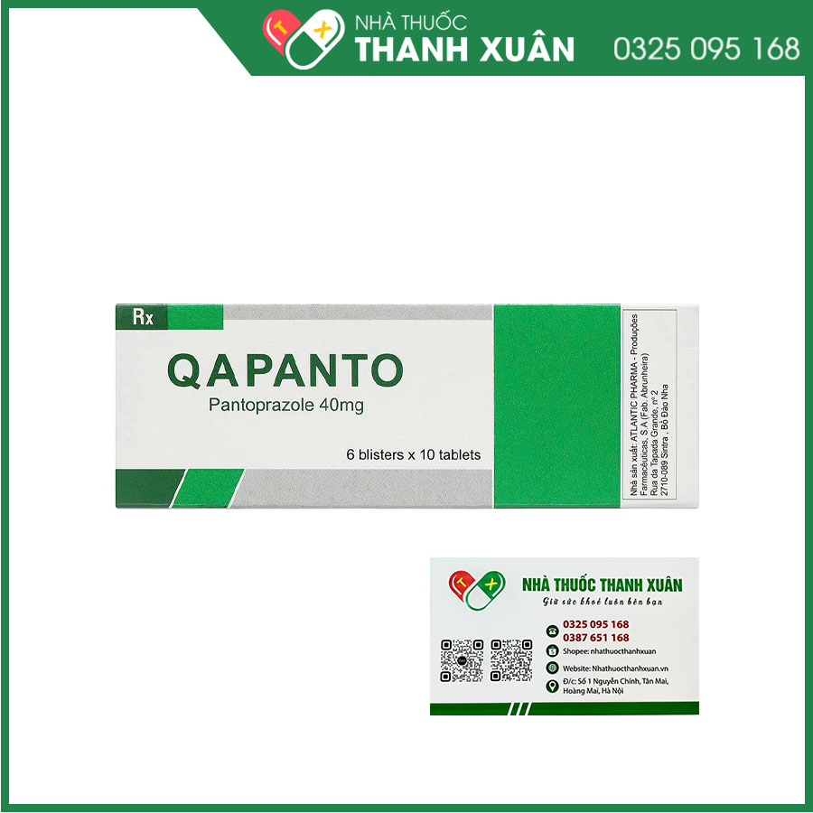 Qapanto giúp giảm tiết axit dạ dày, điều trị các bệnh lý về dạ dày